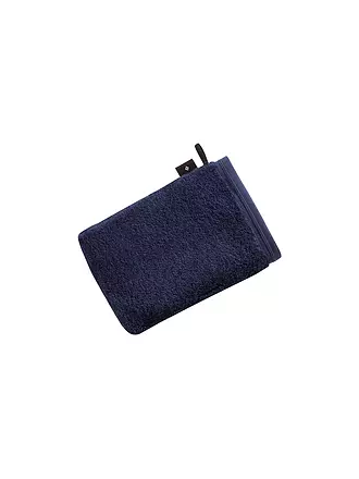 VOSSEN | Waschhandschuh VEGAN LIFE 22x16cm Marine Blau | 